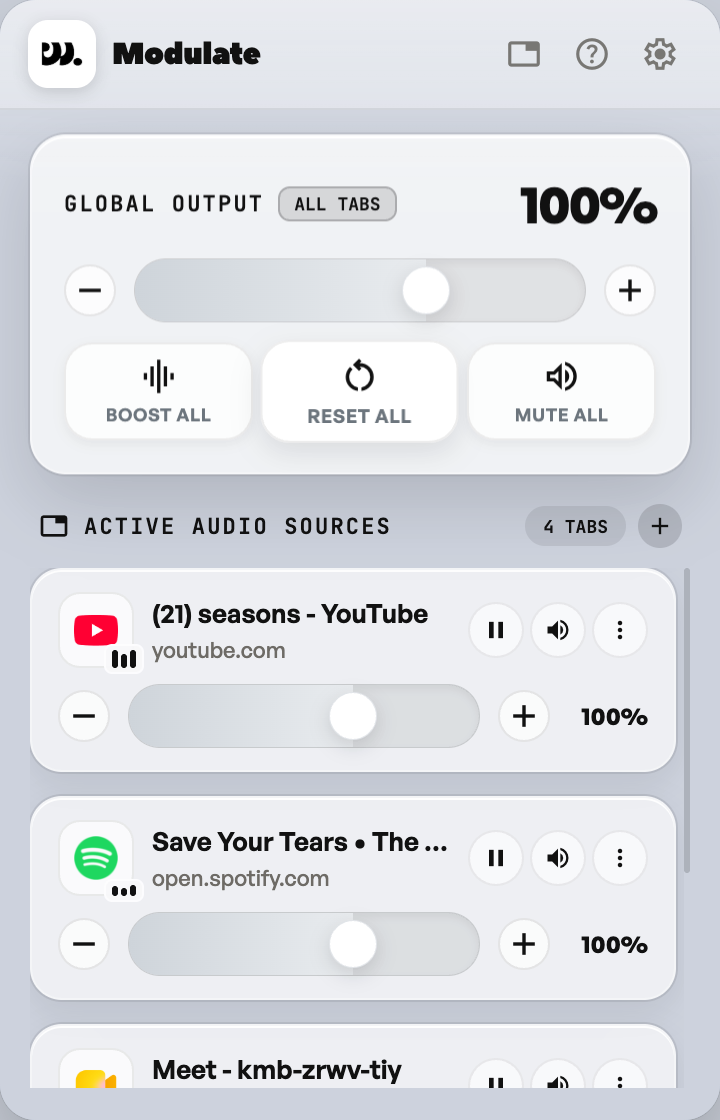 After Reset All, tabs at 100%